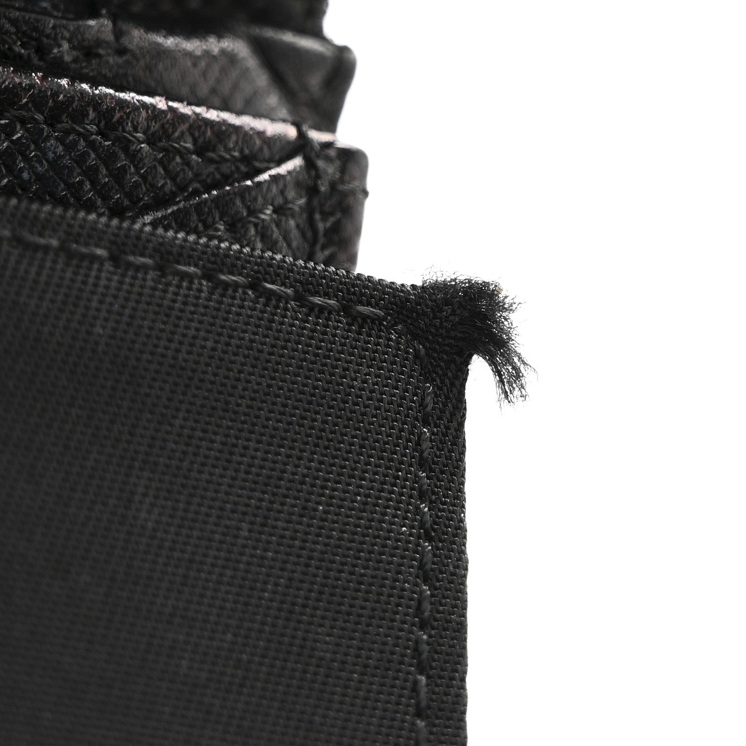 Tessuto Nylon Continental Flap Wallet Black