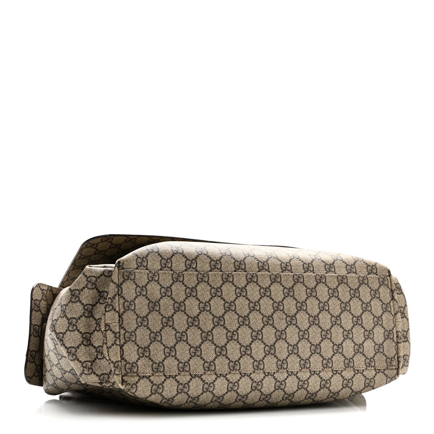 GG Plus Monogram Messenger Diaper Bag Dark Brown