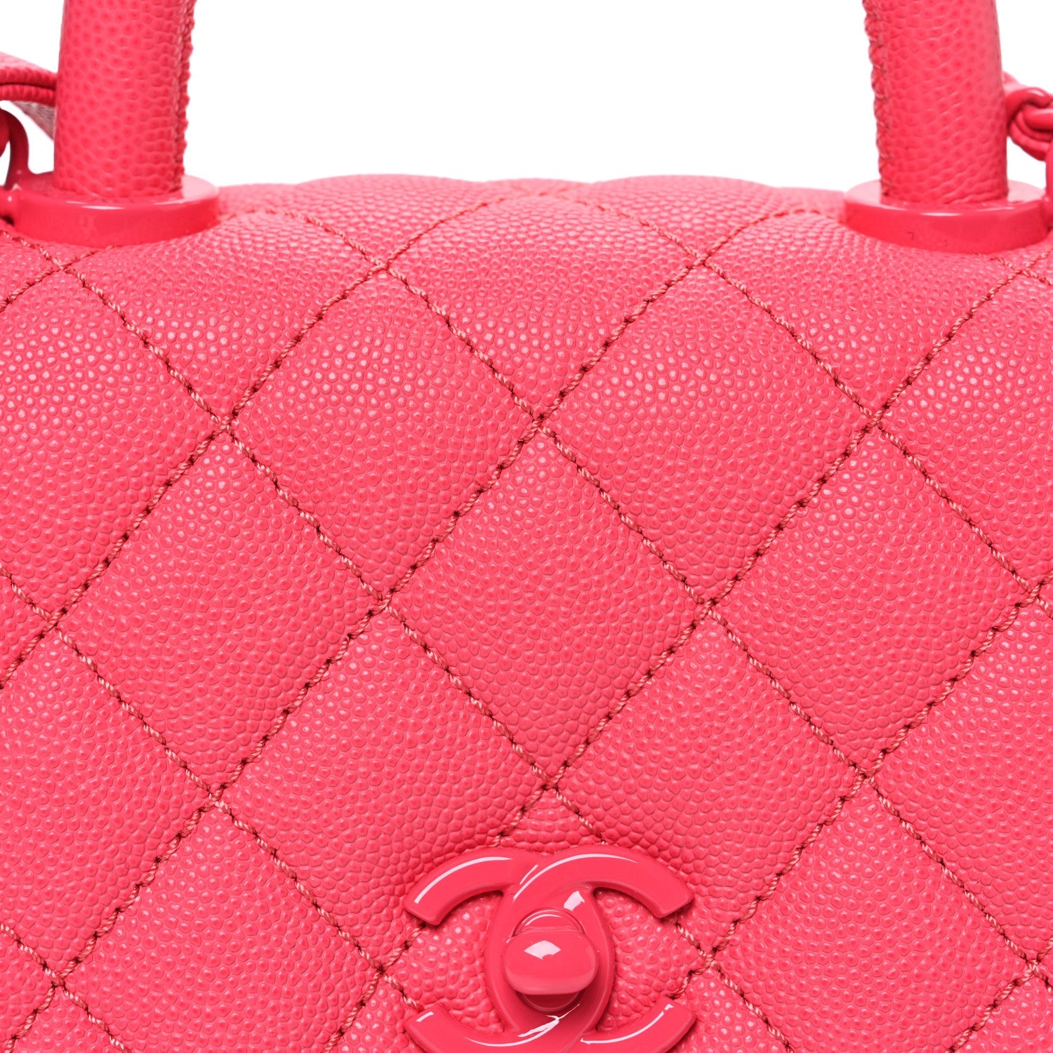 Caviar Quilted Incognito Extra Mini Coco Handle Flap Pink