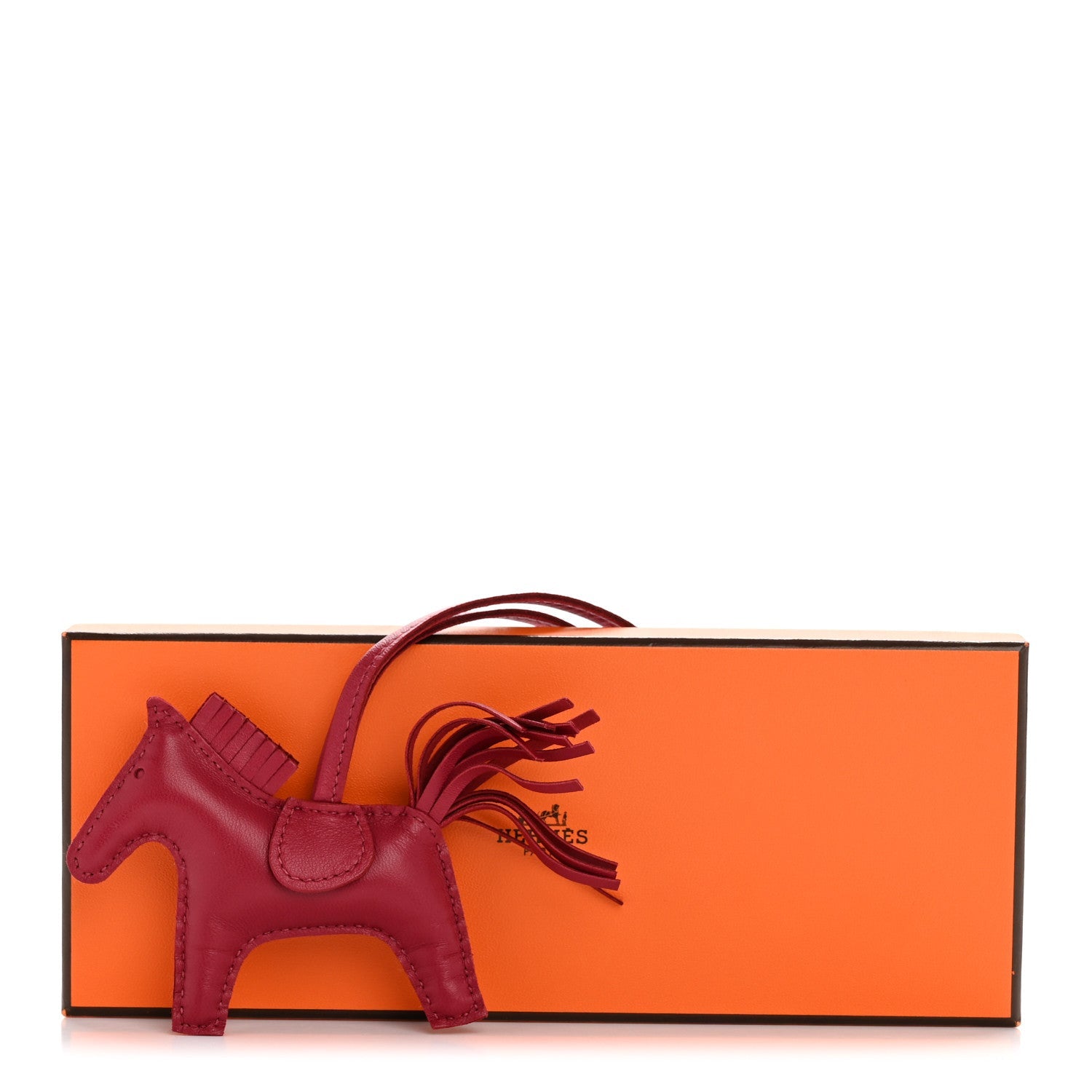 Milo Lambskin Grigri Rodeo Horse Bag Charm PM Rubis