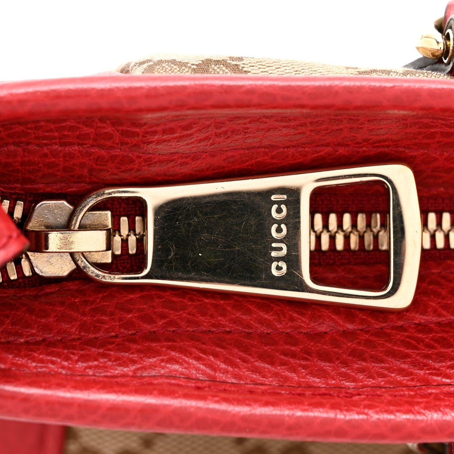 Monogram Small Bree Tote Red