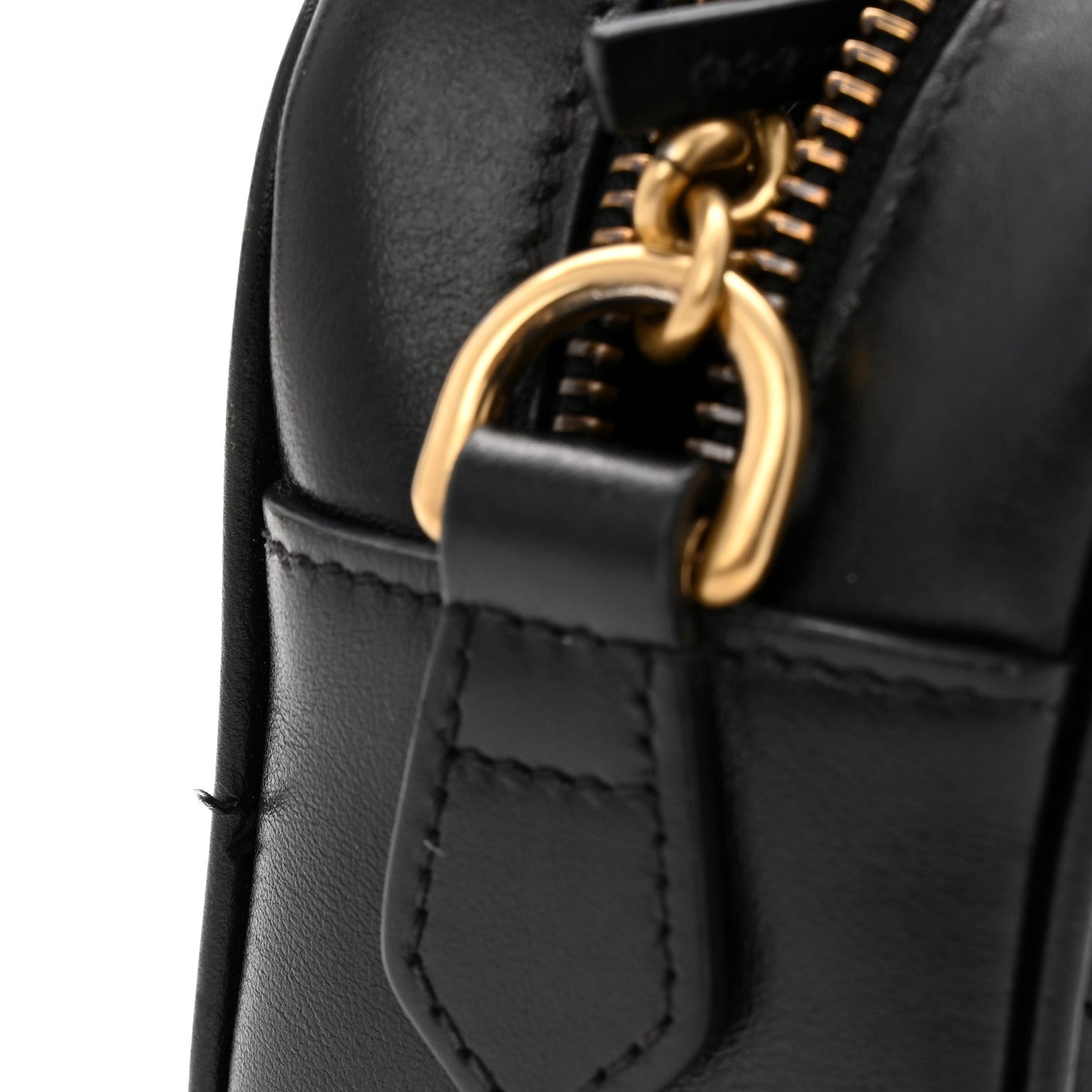 Calfskin Matelasse Mini GG Marmont Chain Shoulder Bag Black