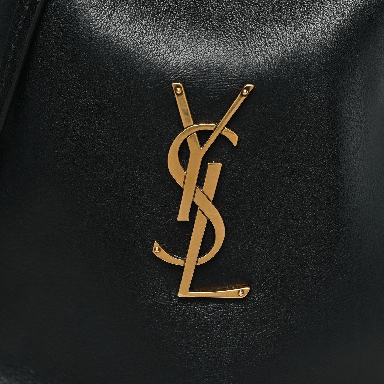 Lambskin Pochon Shoulder Bag Black