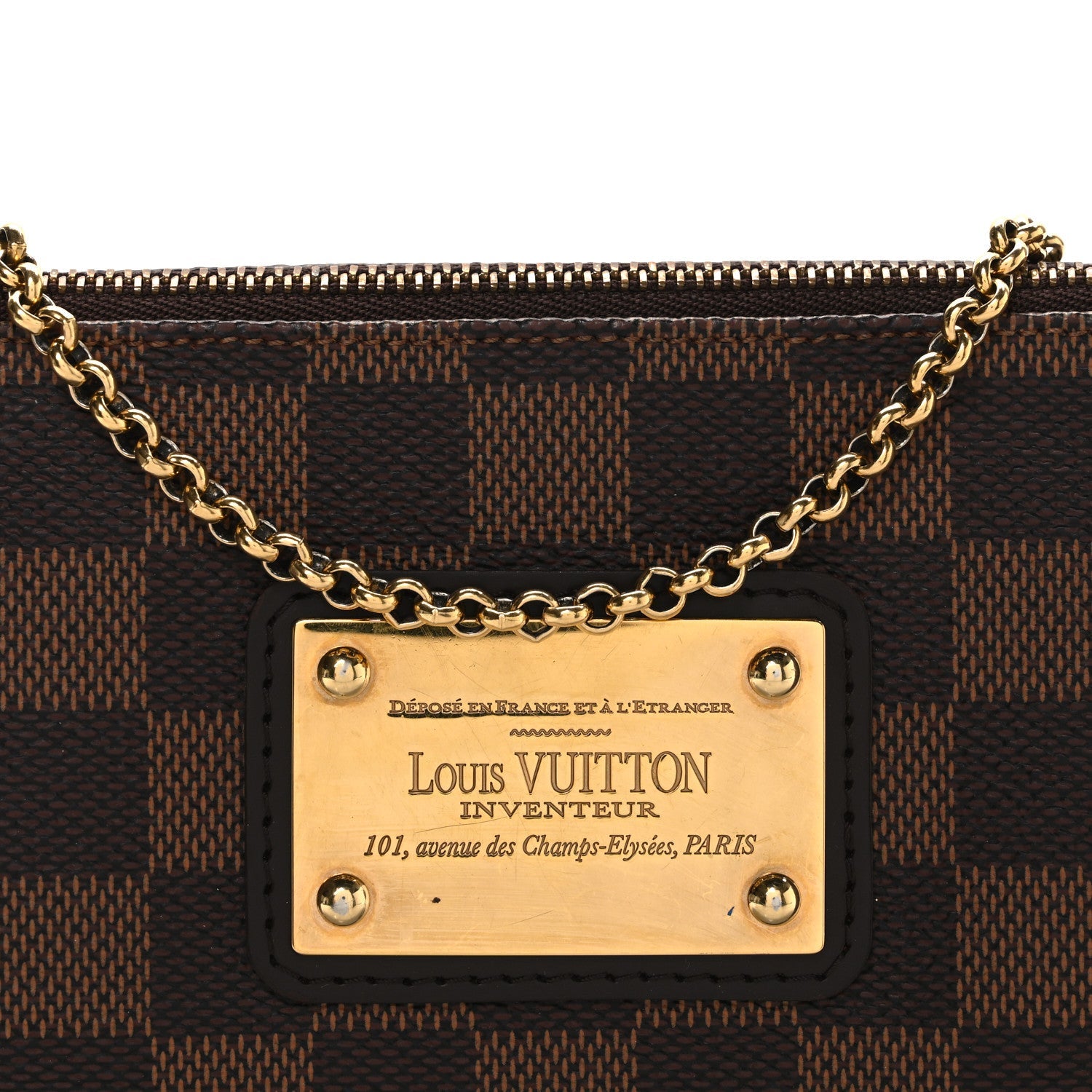 Damier Ebene Eva Clutch