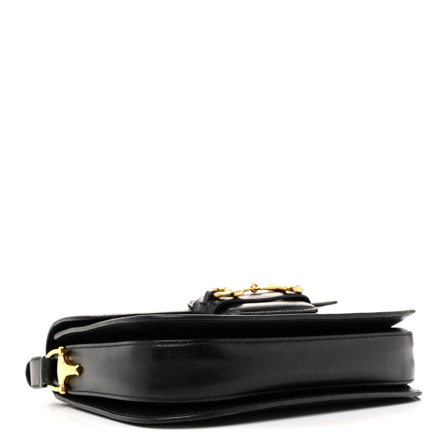 Azalea Calfskin Horsebit 1955 Shoulder Bag Black