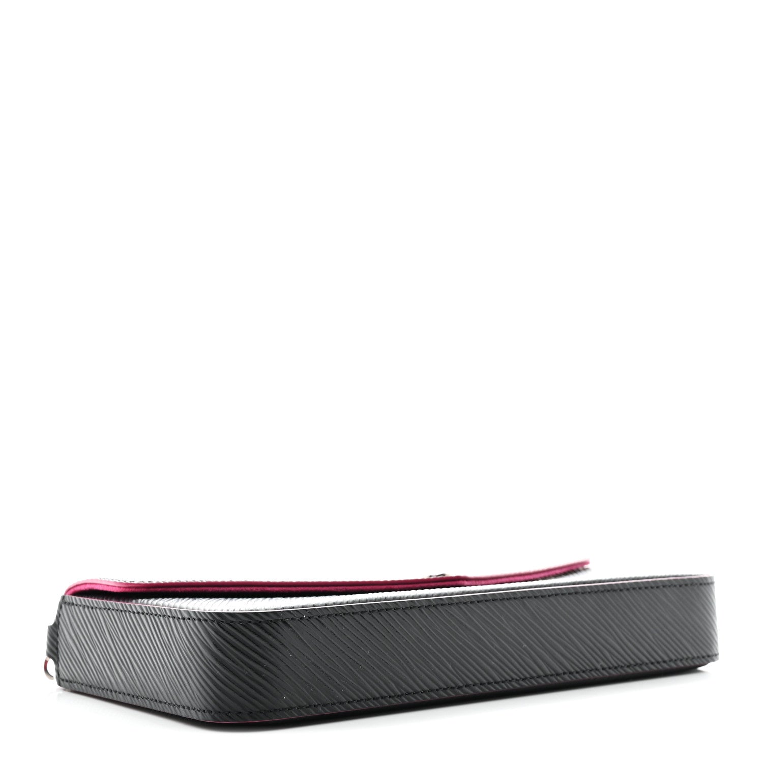 Epi Pochette Felicie Black Hot Pink