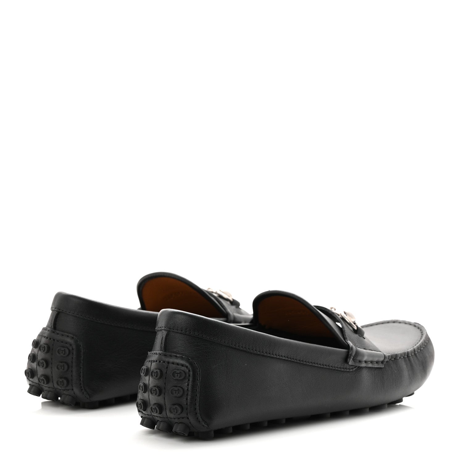 Soft Clove Calfskin Mens Horsebit Driver Loafers 9.5 Black