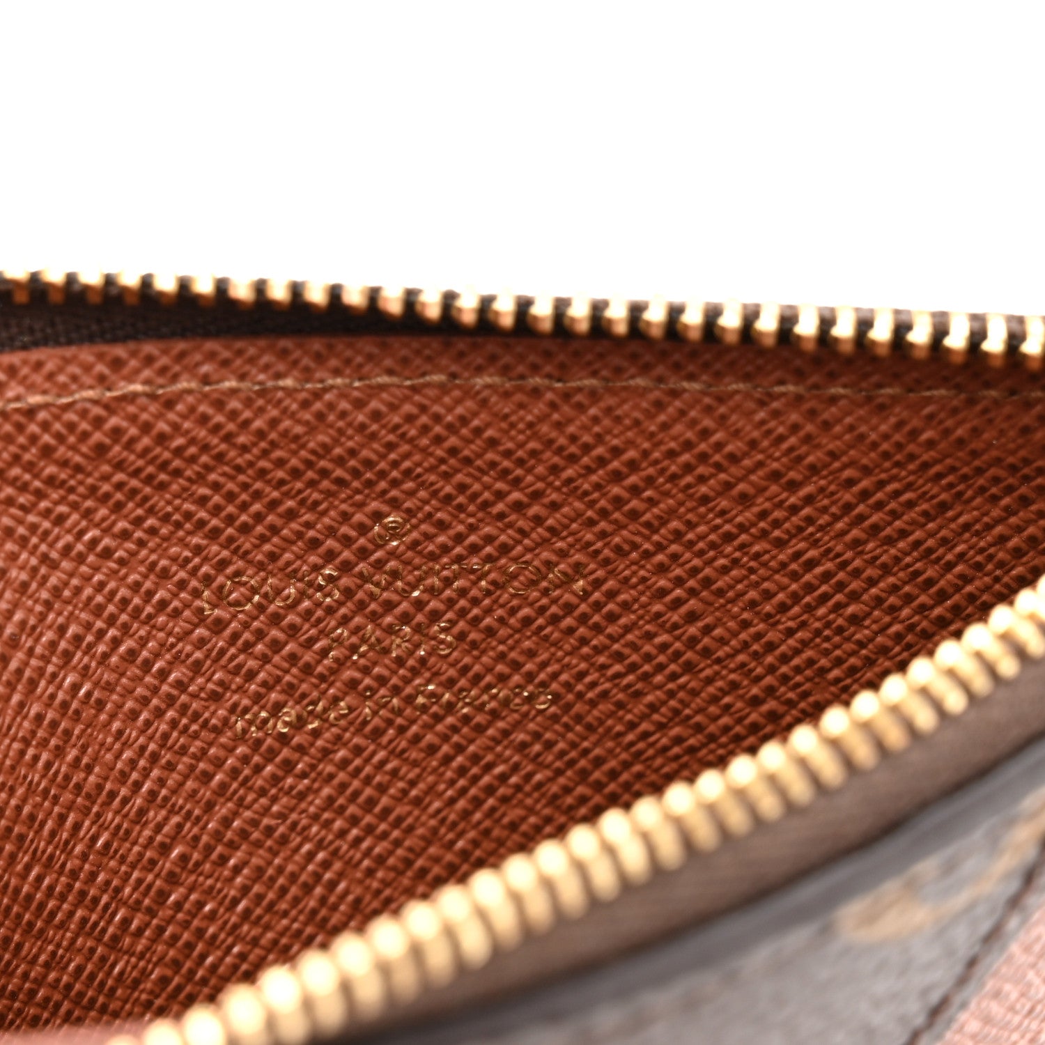 Monogram Zipped Romy Card Holder