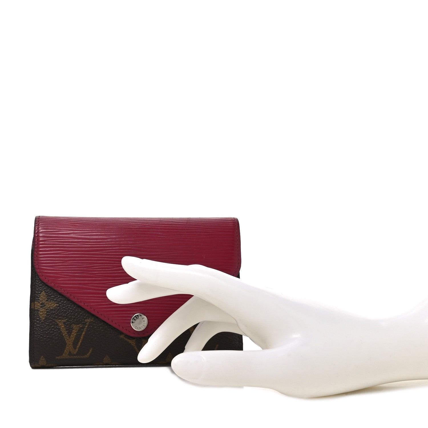 Epi Monogram Marie-Lou Compact Wallet Fuchsia