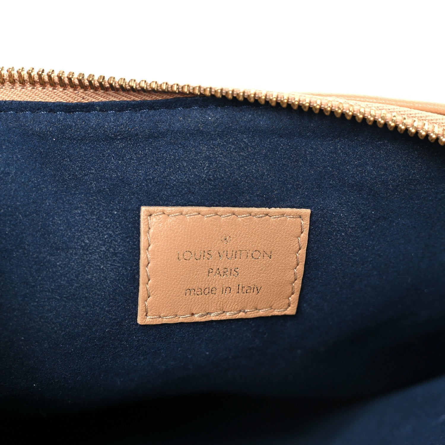 Lambskin Embossed Monogram Coussin PM Camel