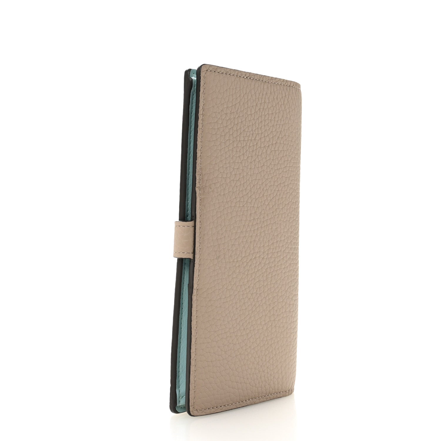 Taurillon LV Vertical Capucines Wallet Galet Aquamarine