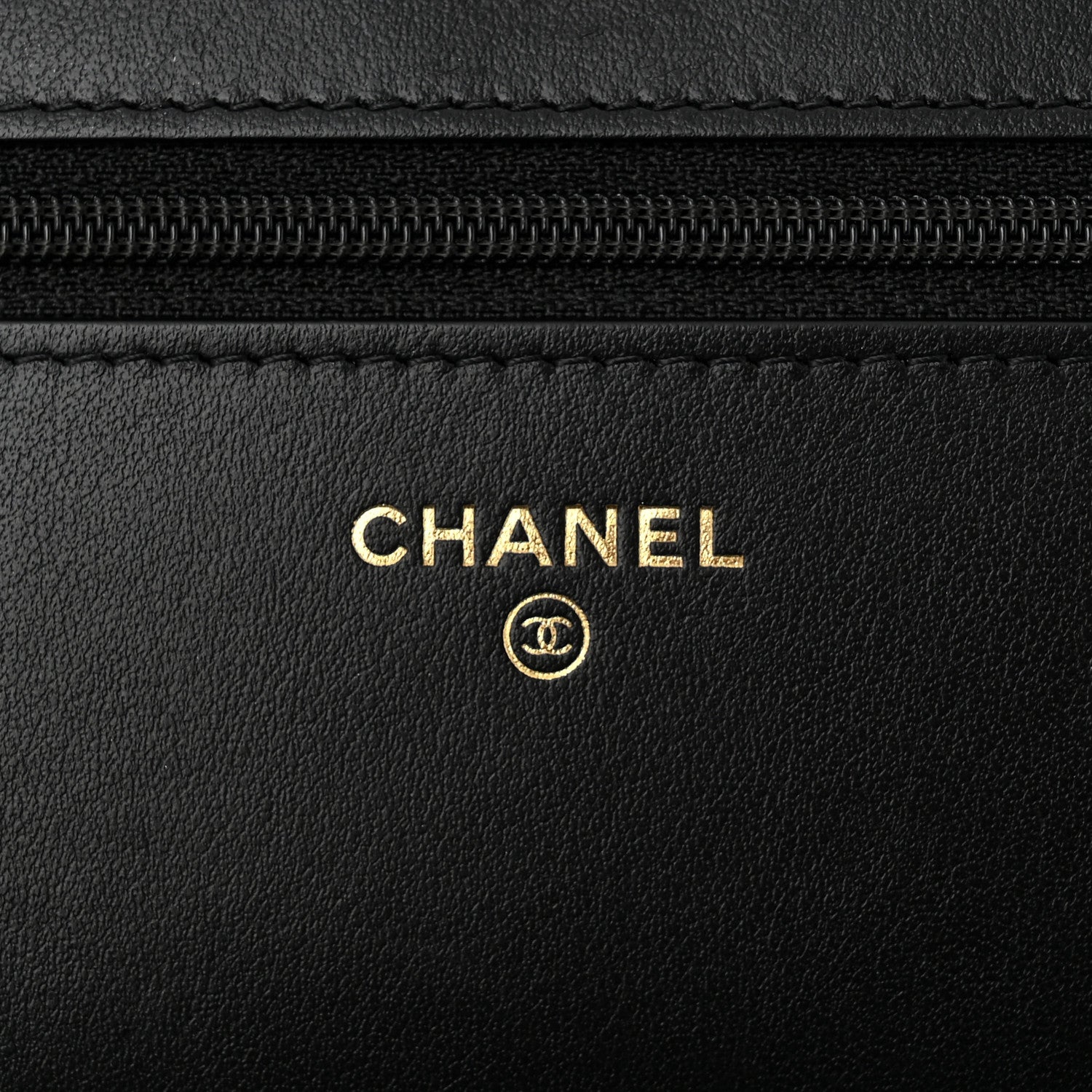Caviar Quilted Pocket Clutch With Chain WOC Black