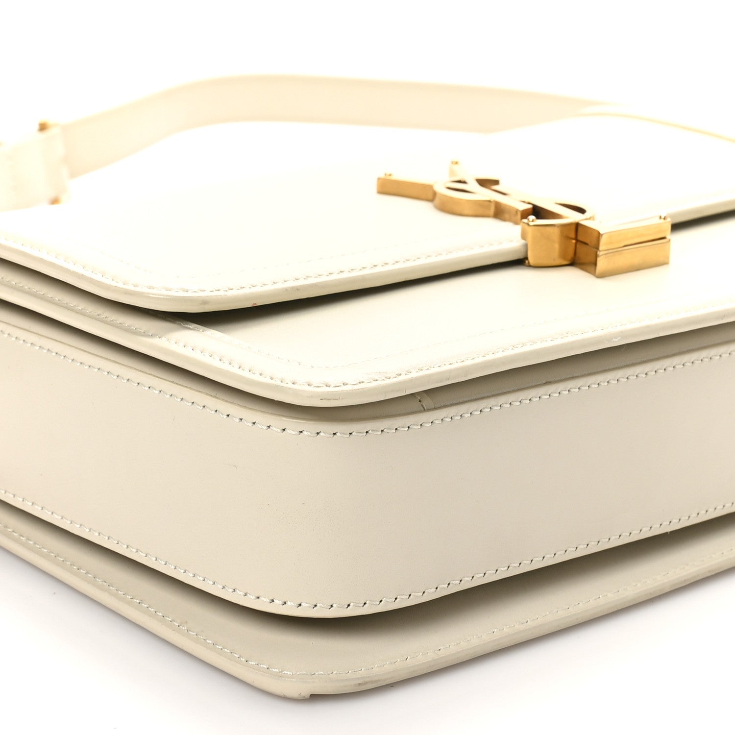 Box Calfskin Monogram Medium Solferino Satchel Crema Soft