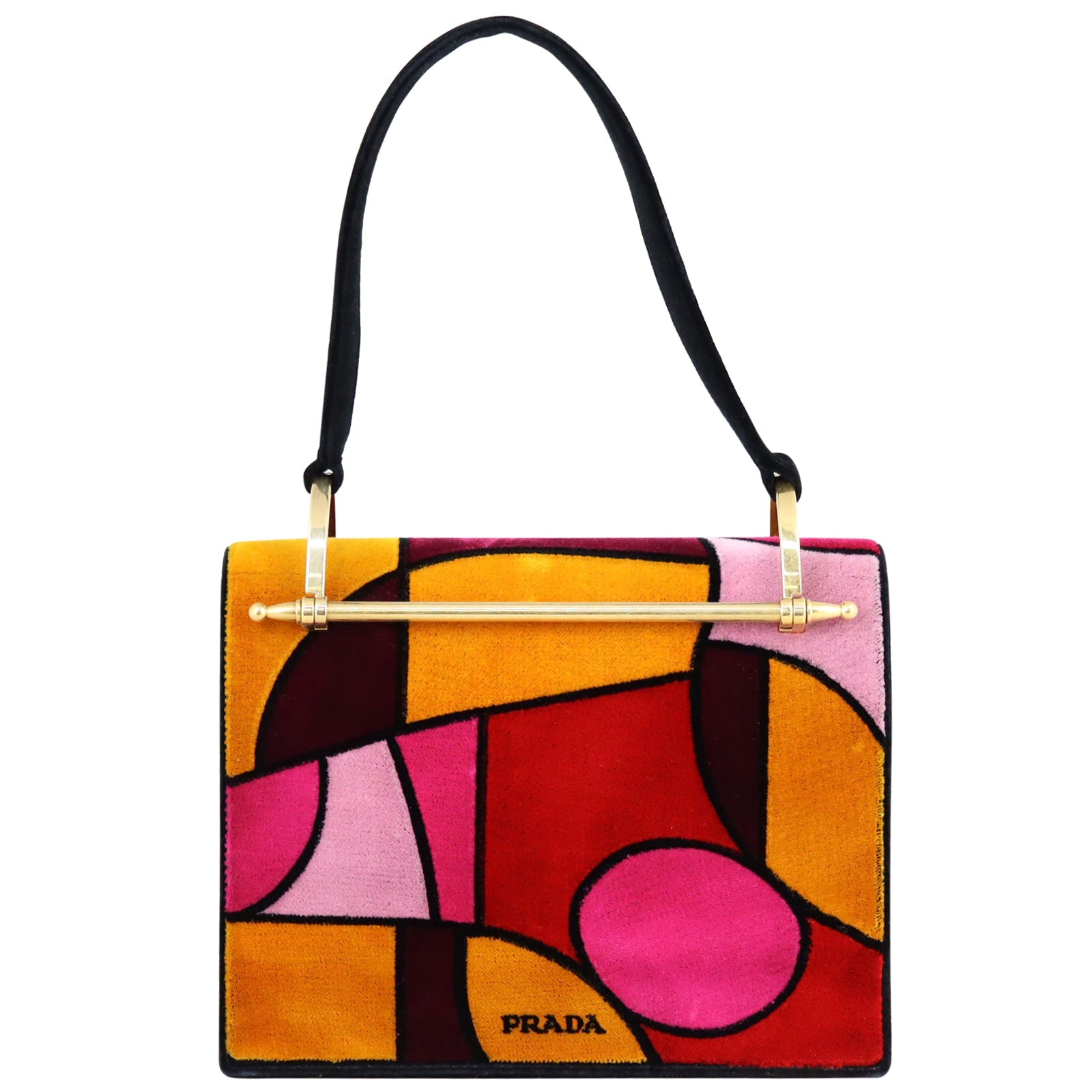 Prada X Liselotte Watkins Patchwork Face-Print Bag
