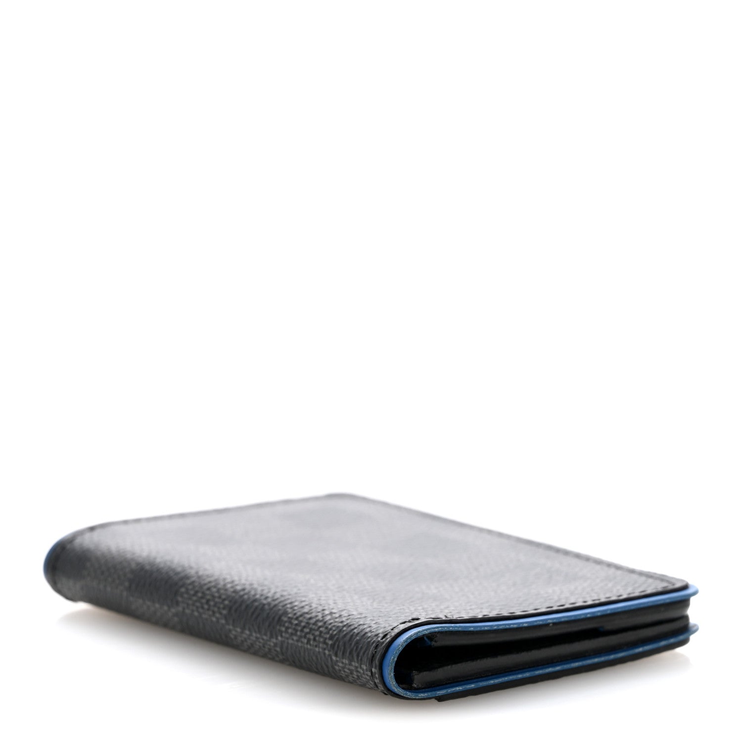 Damier Graphite Pocket Organizer Bleu Neon
