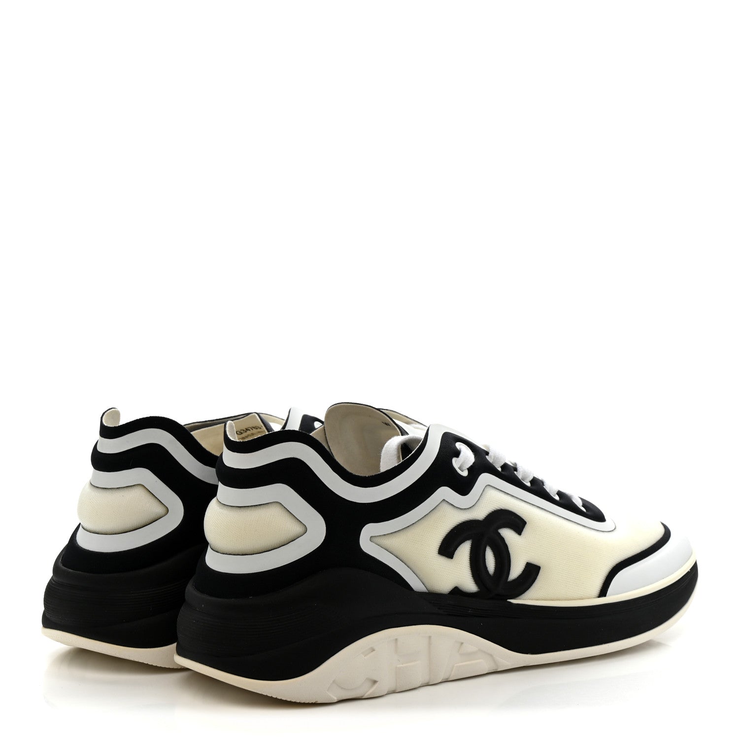 Lycra Womens CC Sneakers 39.5 White Black