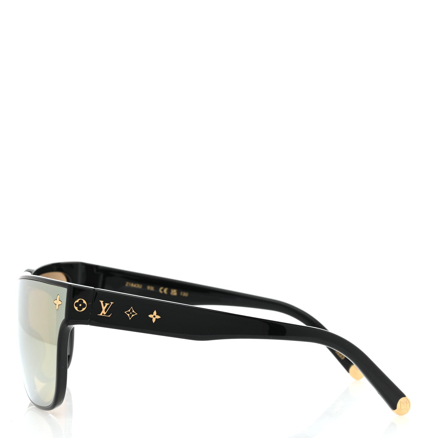 Nylon LV Shadow Square Sunglasses Z1843U Black