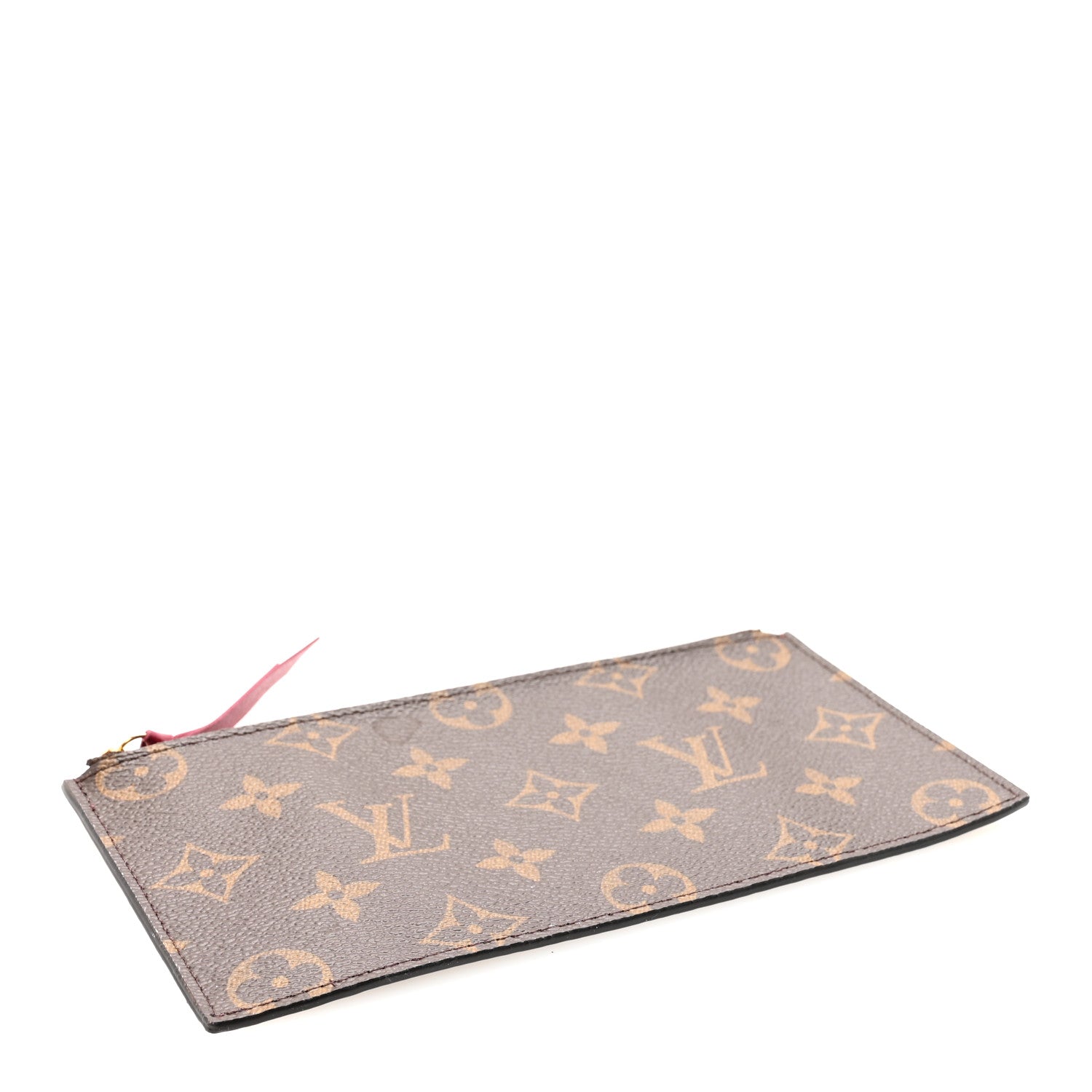 Monogram Felicie Chain Wallet Zippered Insert Fuchsia