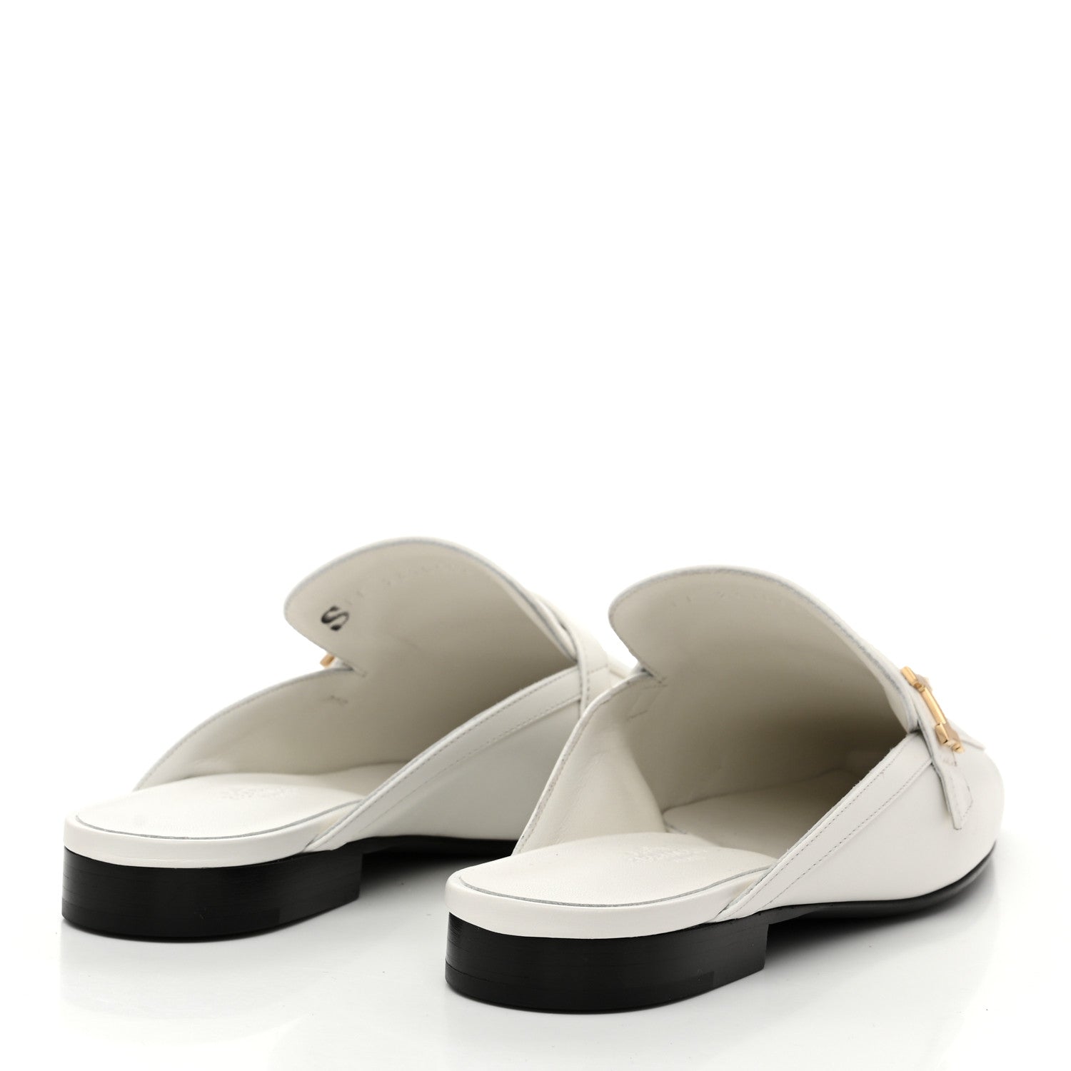 Calfskin Womens Groupie Mules 37 White