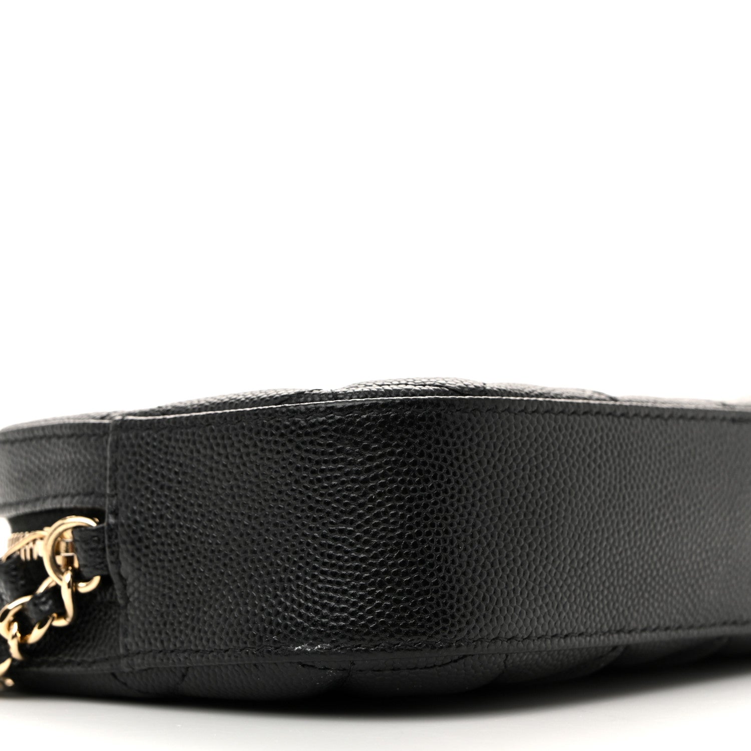 Caviar Quilted Vanity With Chain Black