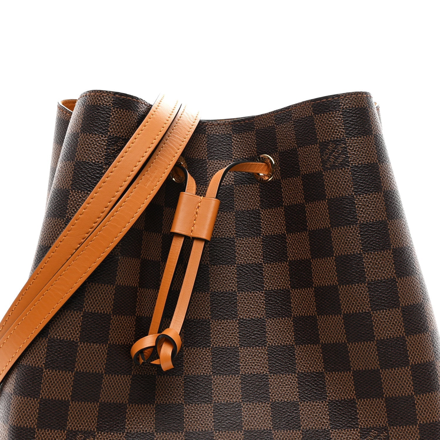 Damier Ebene Neonoe MM Safran