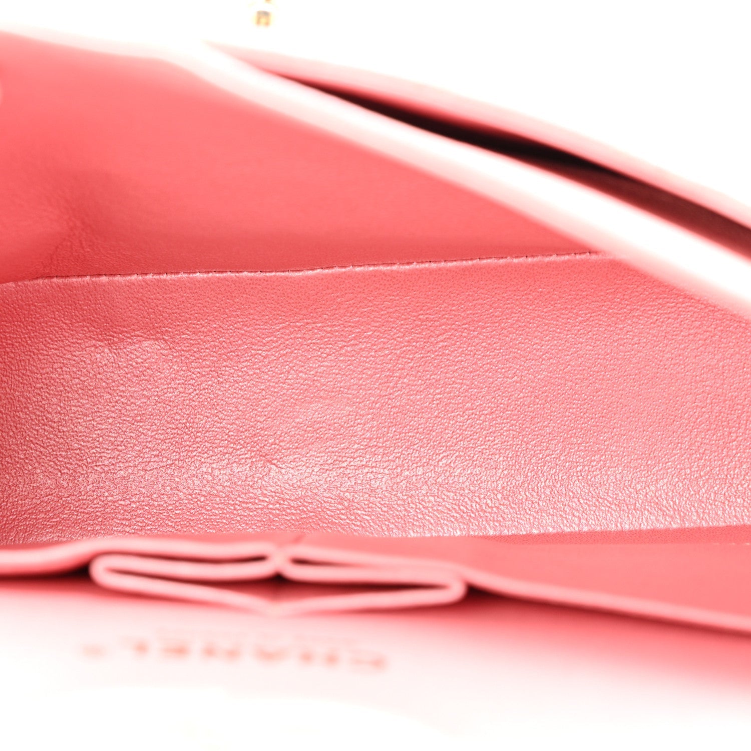 Iridescent Caviar Quilted Small Double Flap Pink