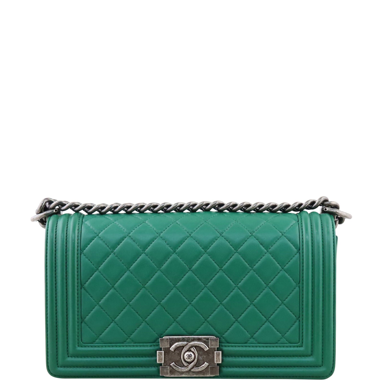 Chanel Boy Old Medium | Green