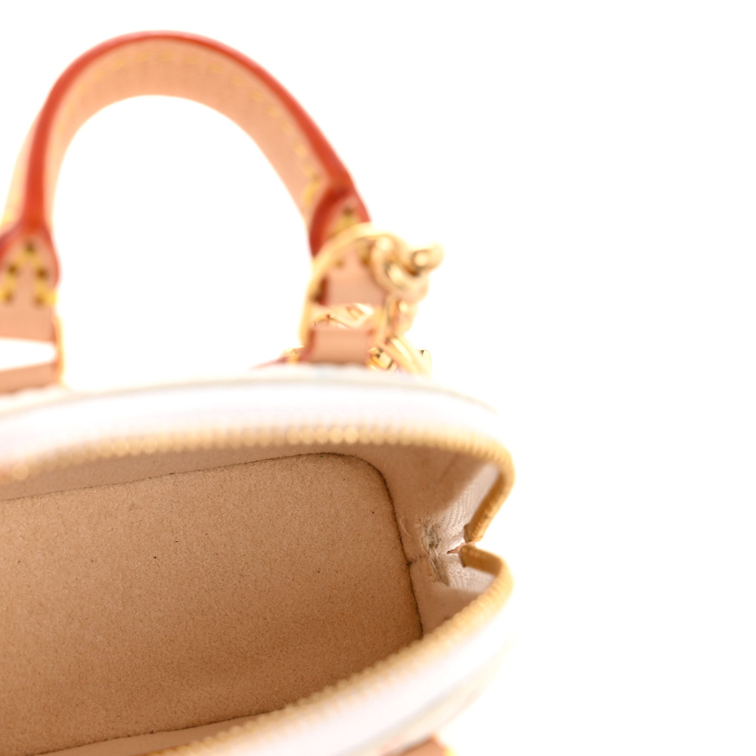 LV x TM Monogram Multicolor Micro Alma Bag Charm White