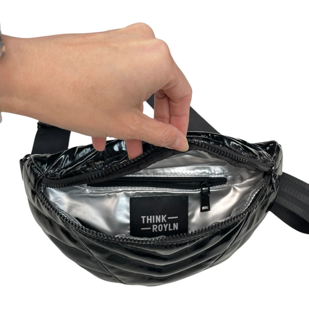Belt Bag By Think Royln In Black, Size:Medium