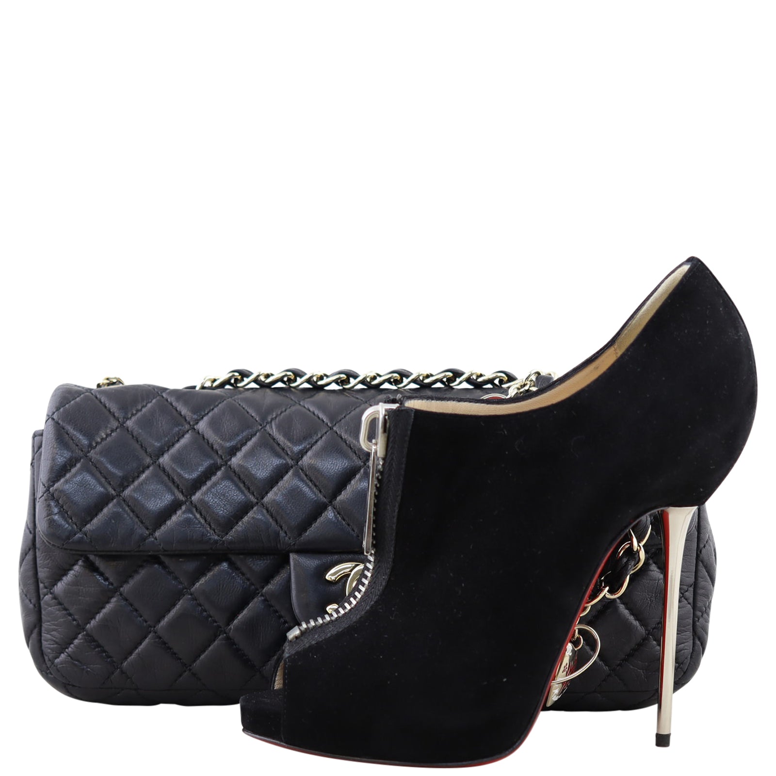 Chanel East West Valentine Flap Bag