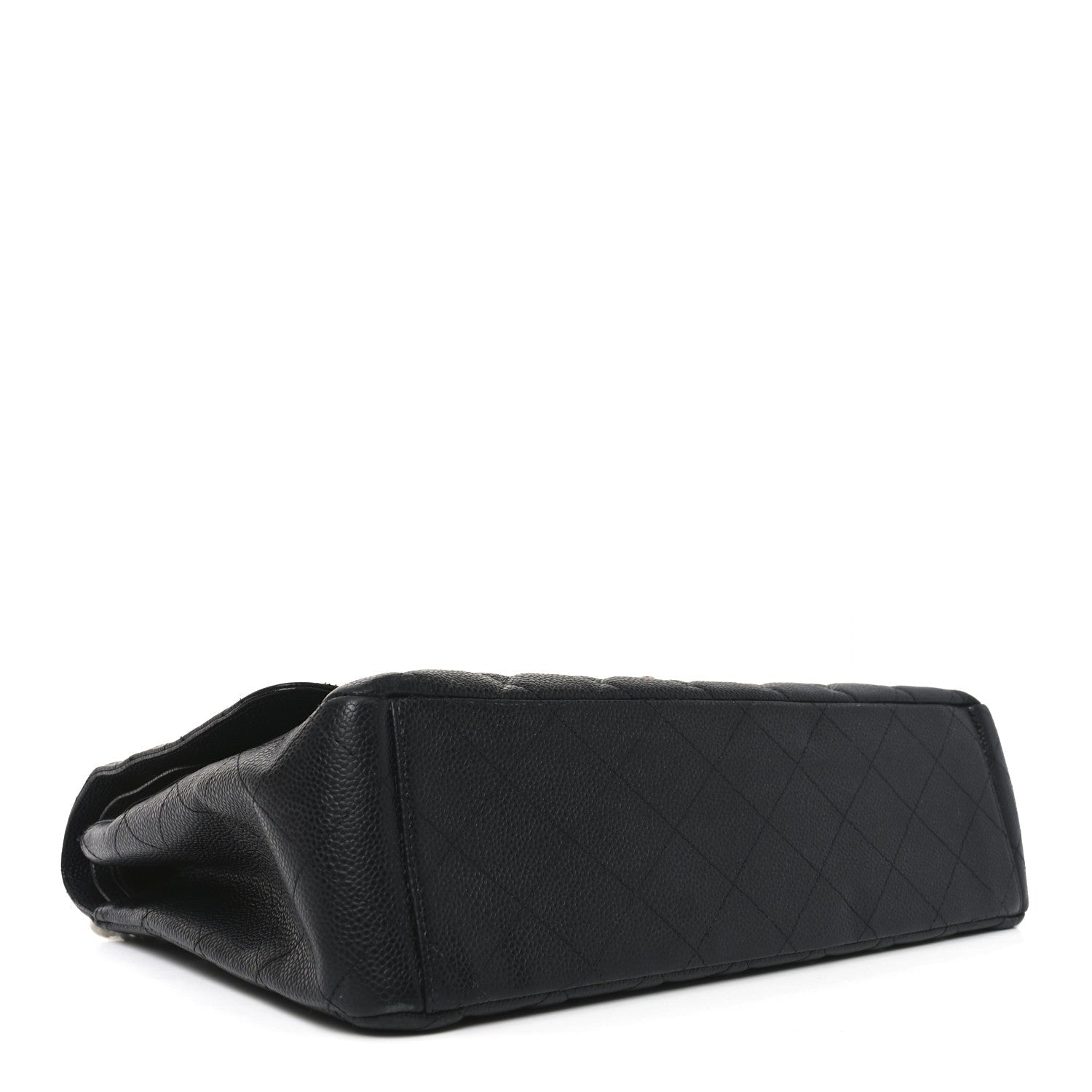 Caviar Quilted Maxi Double Flap Black