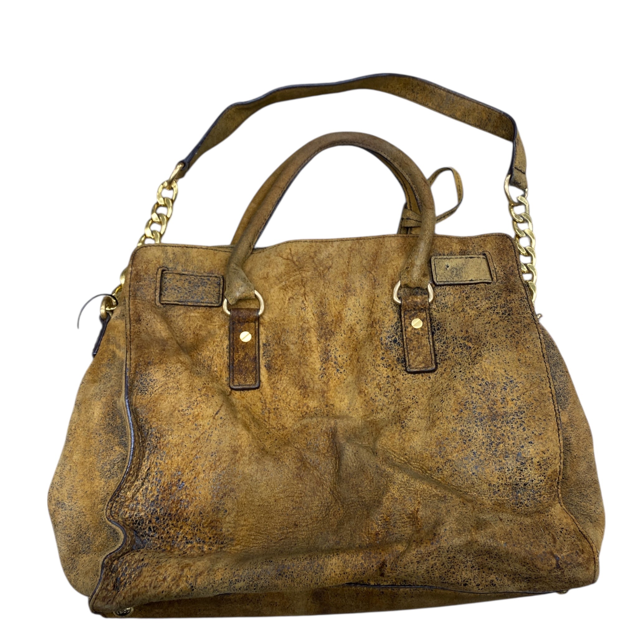 Handbag Designer By Michael Kors In Brown, Size:Medium