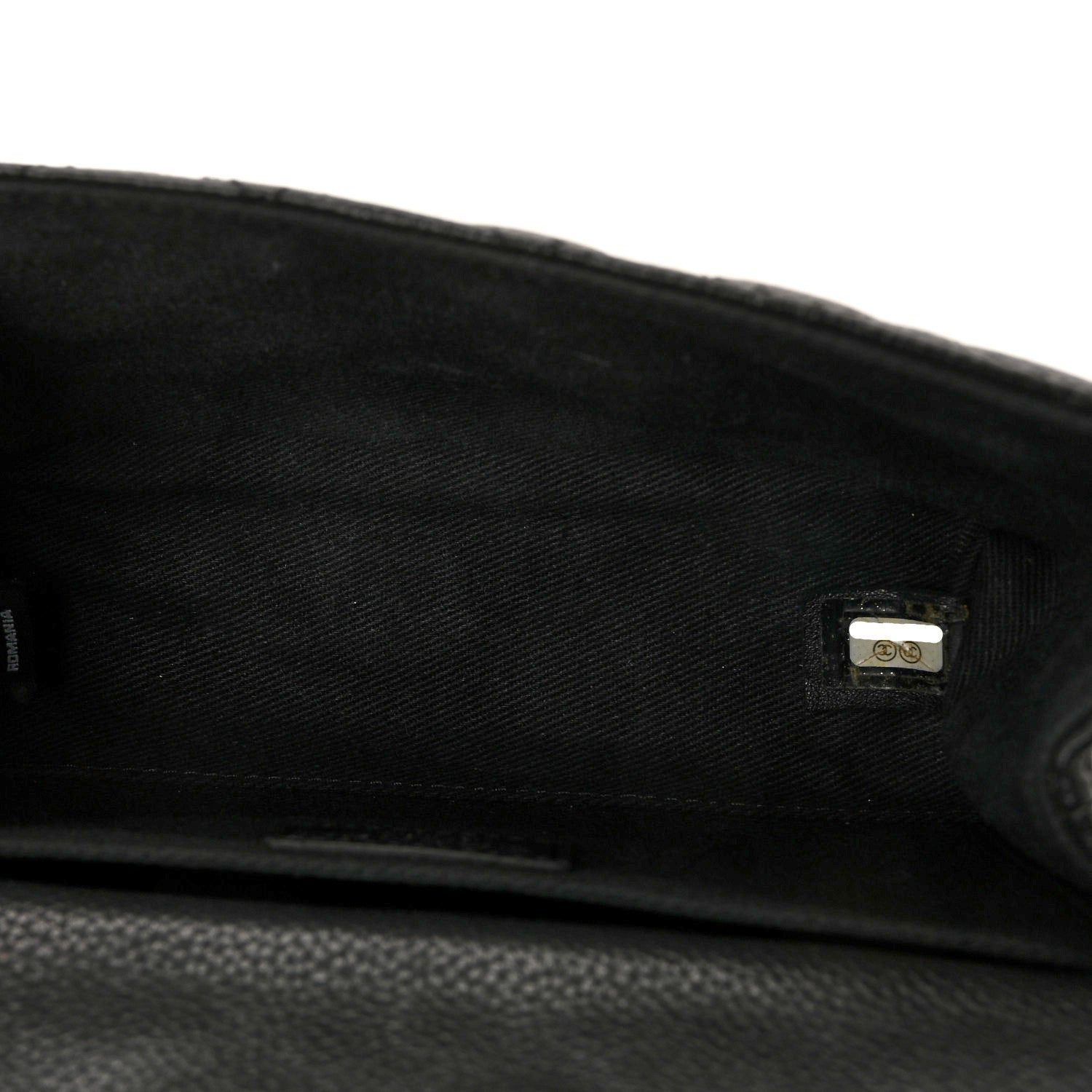 Grained Calfskin Quilted 2.55 Reissue Flap Belt Bag Clutch Black