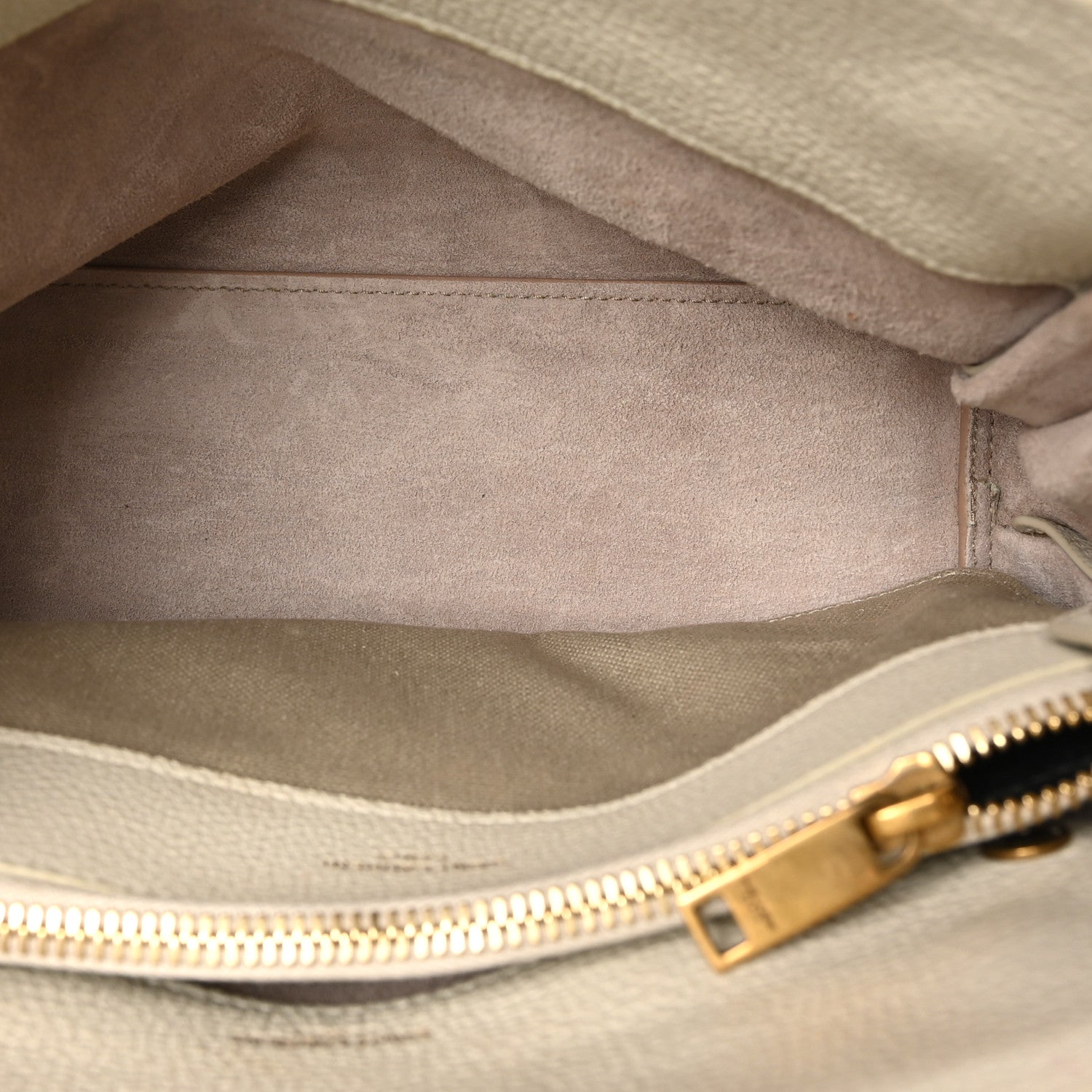 Grained Calfskin Baby Sac De Jour Souple Ivory