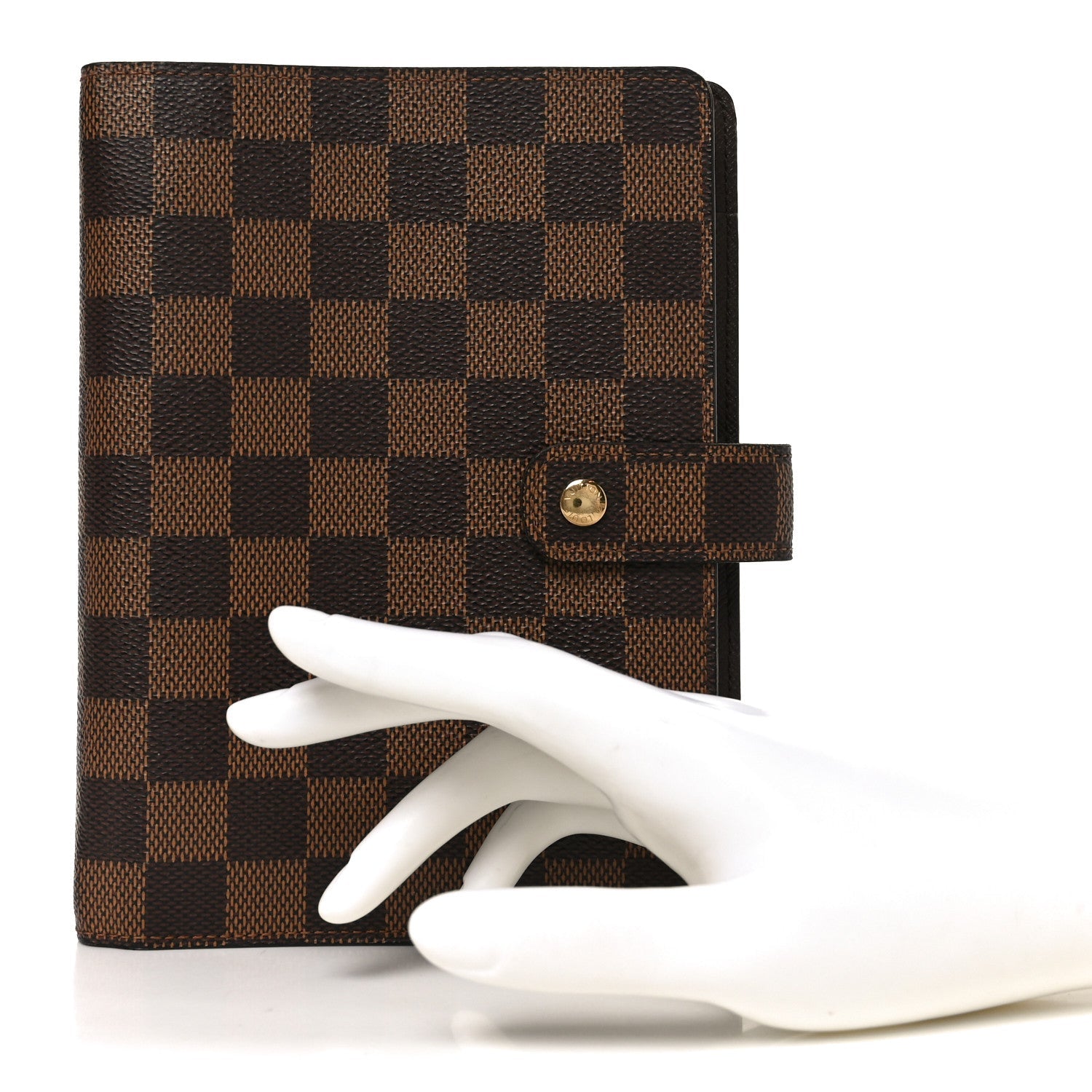 Damier Ebene Medium Ring Agenda Cover