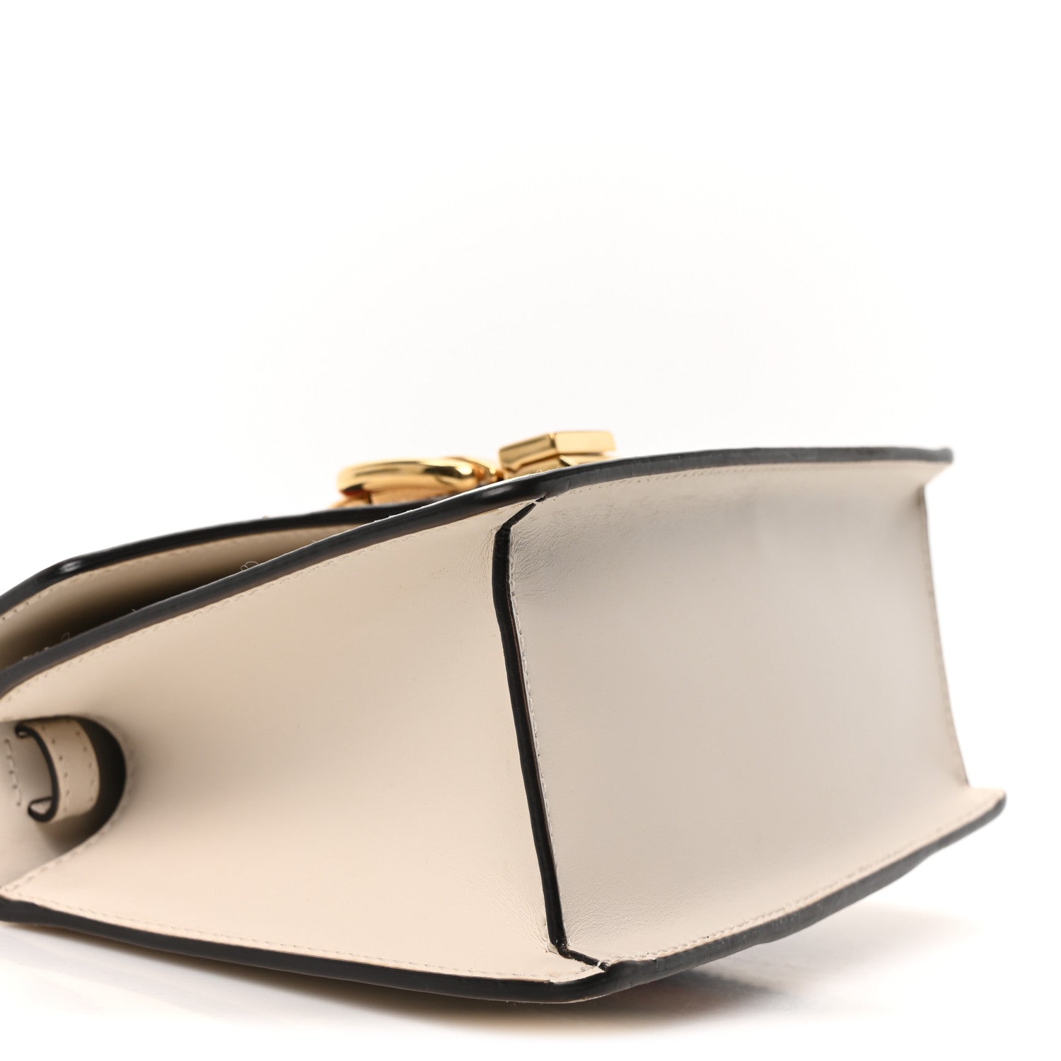 Calfskin Mini Sylvie Top Handle Bag White