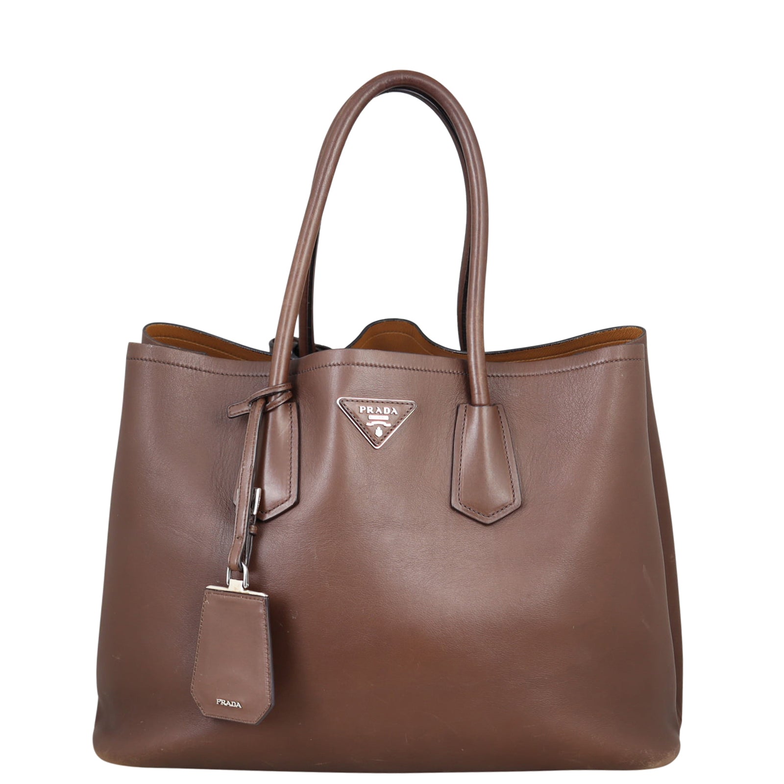Prada City Calf Double Bag Large