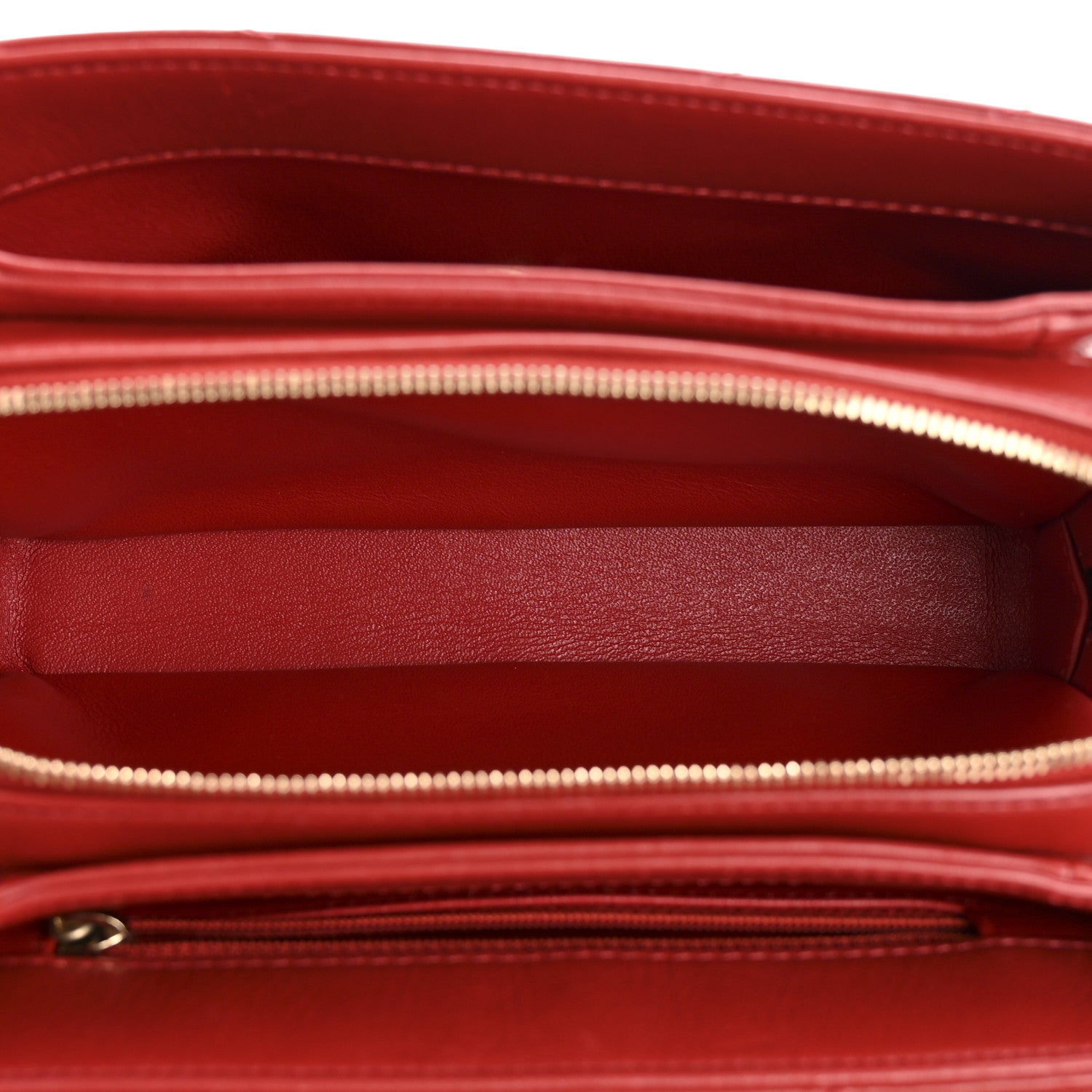 Lambskin Chevron Stitched Envelope Flap Bag Red