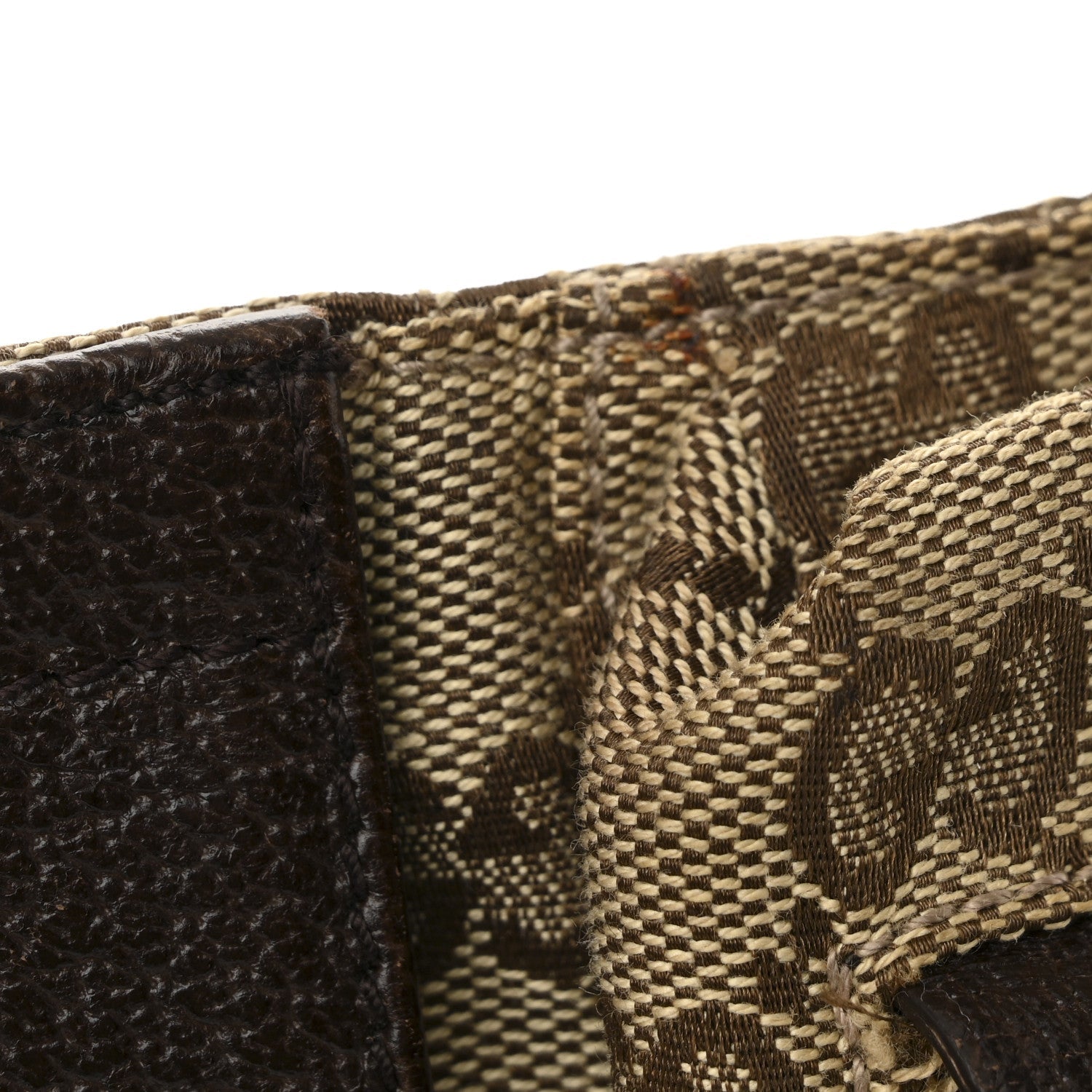 GG Monogram Web Double Pocket Belt Bag Dark Brown