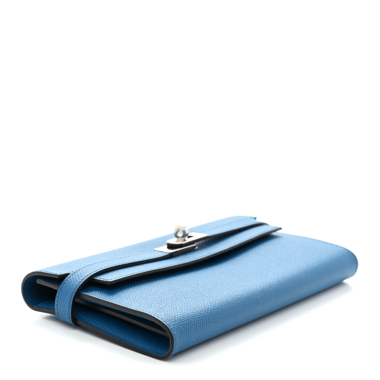 Epsom Kelly Longue Wallet Bleu Izmir