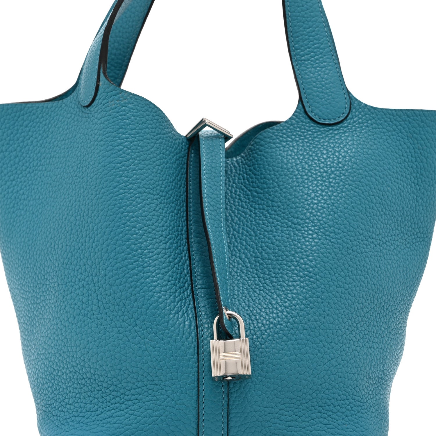 Taurillon Clemence Picotin Lock 22 MM Bleu Izmir