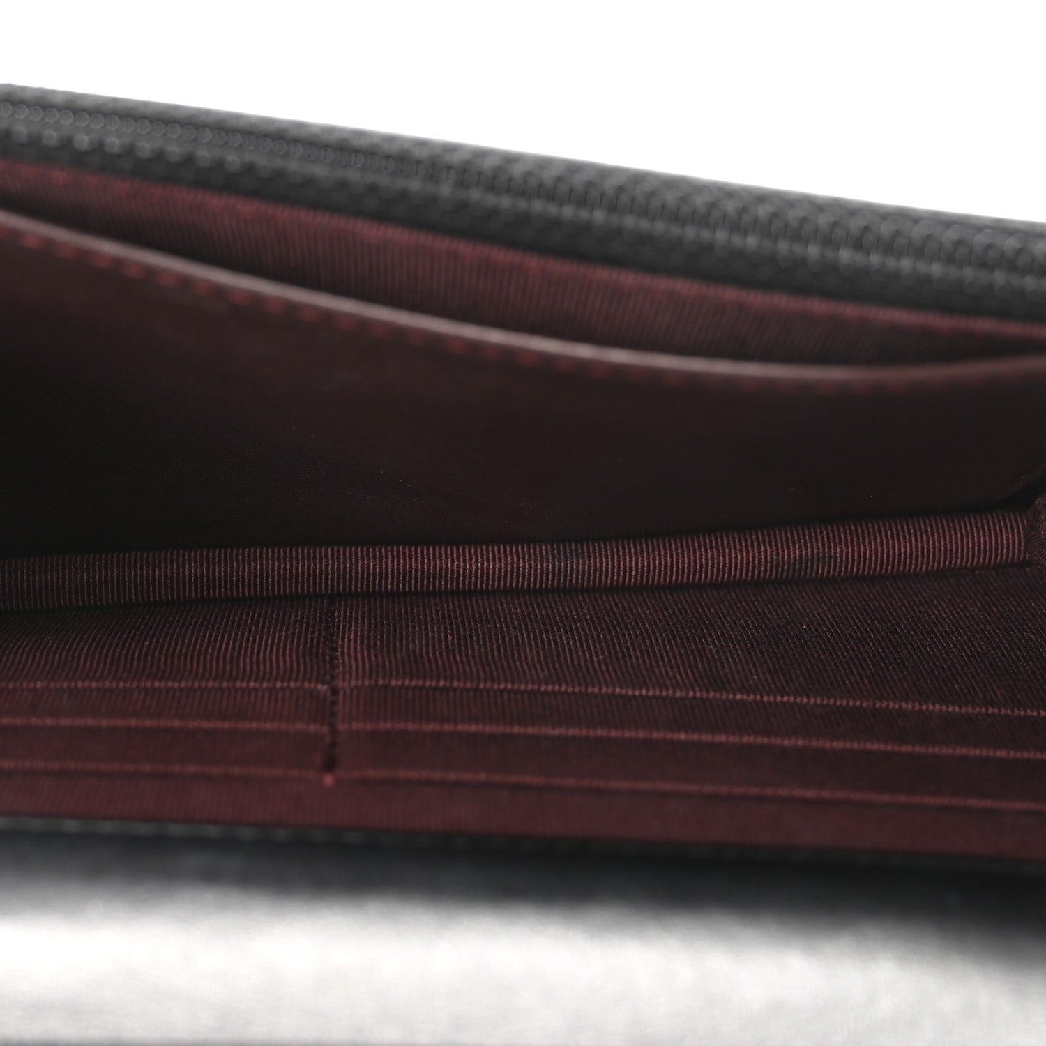 Lambskin Quilted Wallet On Chain WOC Black