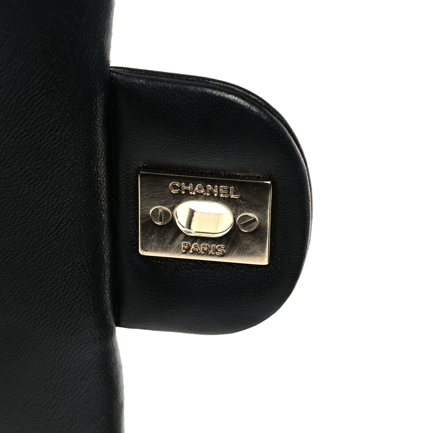 Lambskin Quilted Mini Rectangular Flap Black