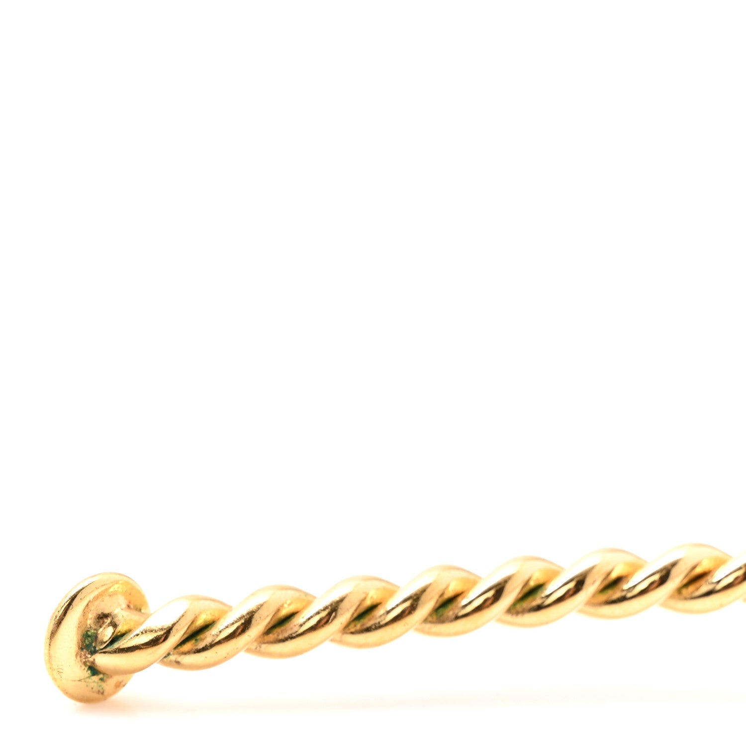Brass Enamel Monogram Sweet Headband Gold