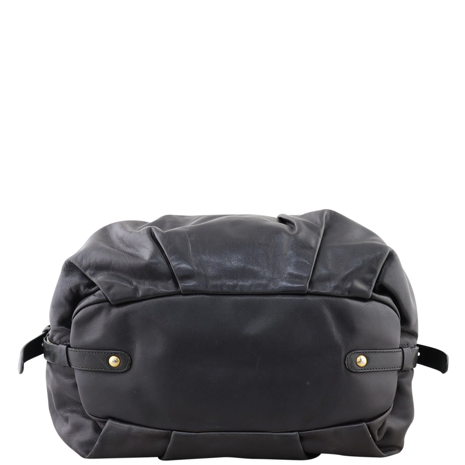 Prada Pleated Nappa Shoulder Bag