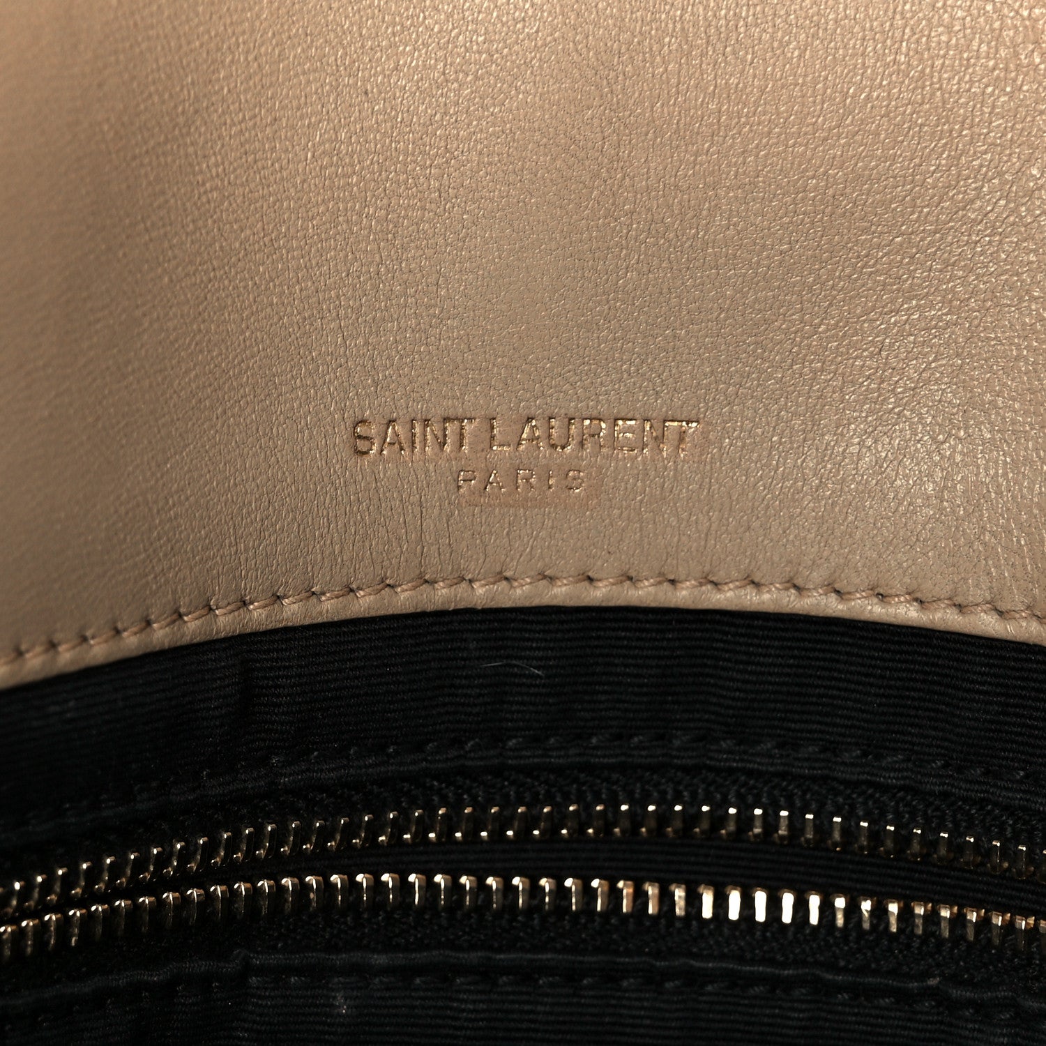 Lambskin Patchwork Monogram Medium Jamie Beige