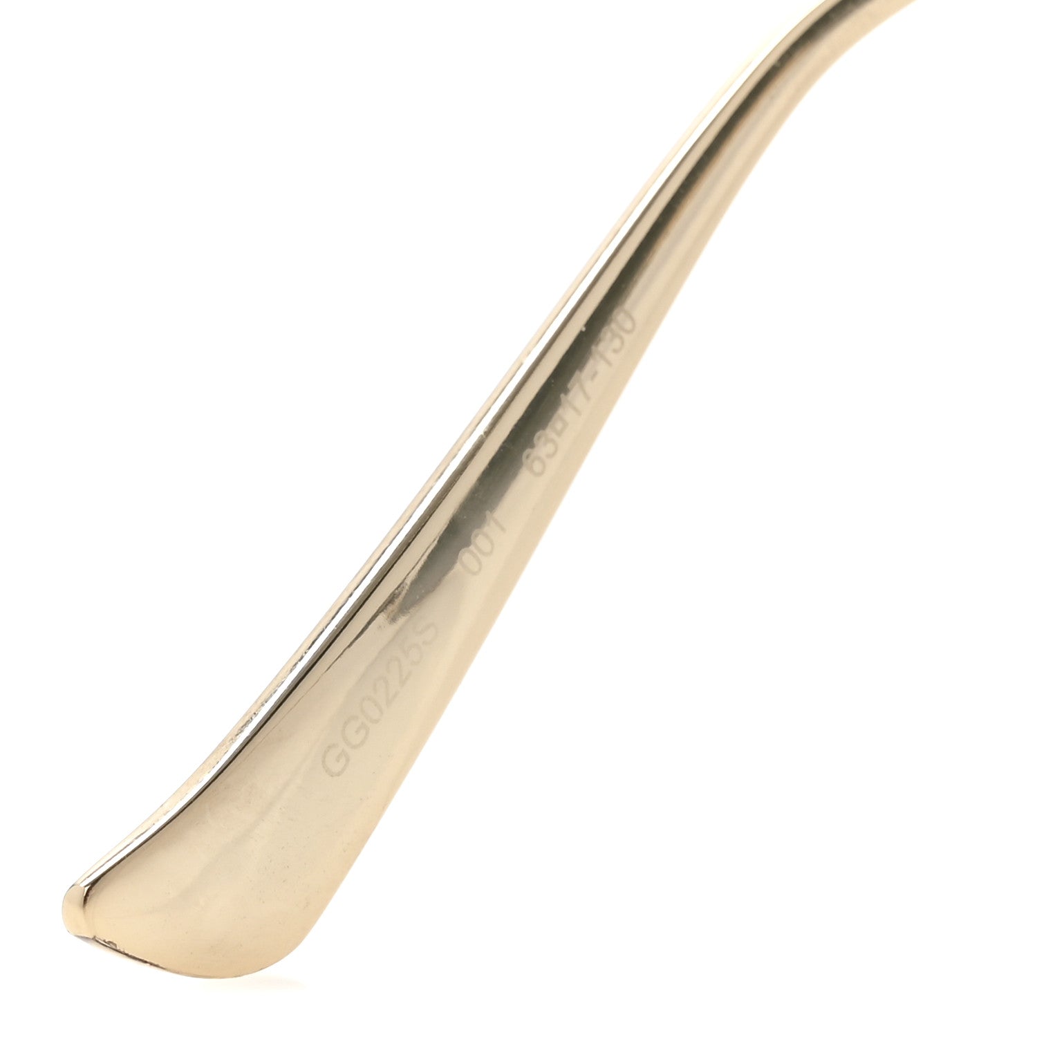 Metal Oversized Round Frame GG0225S Sunglasses Gold