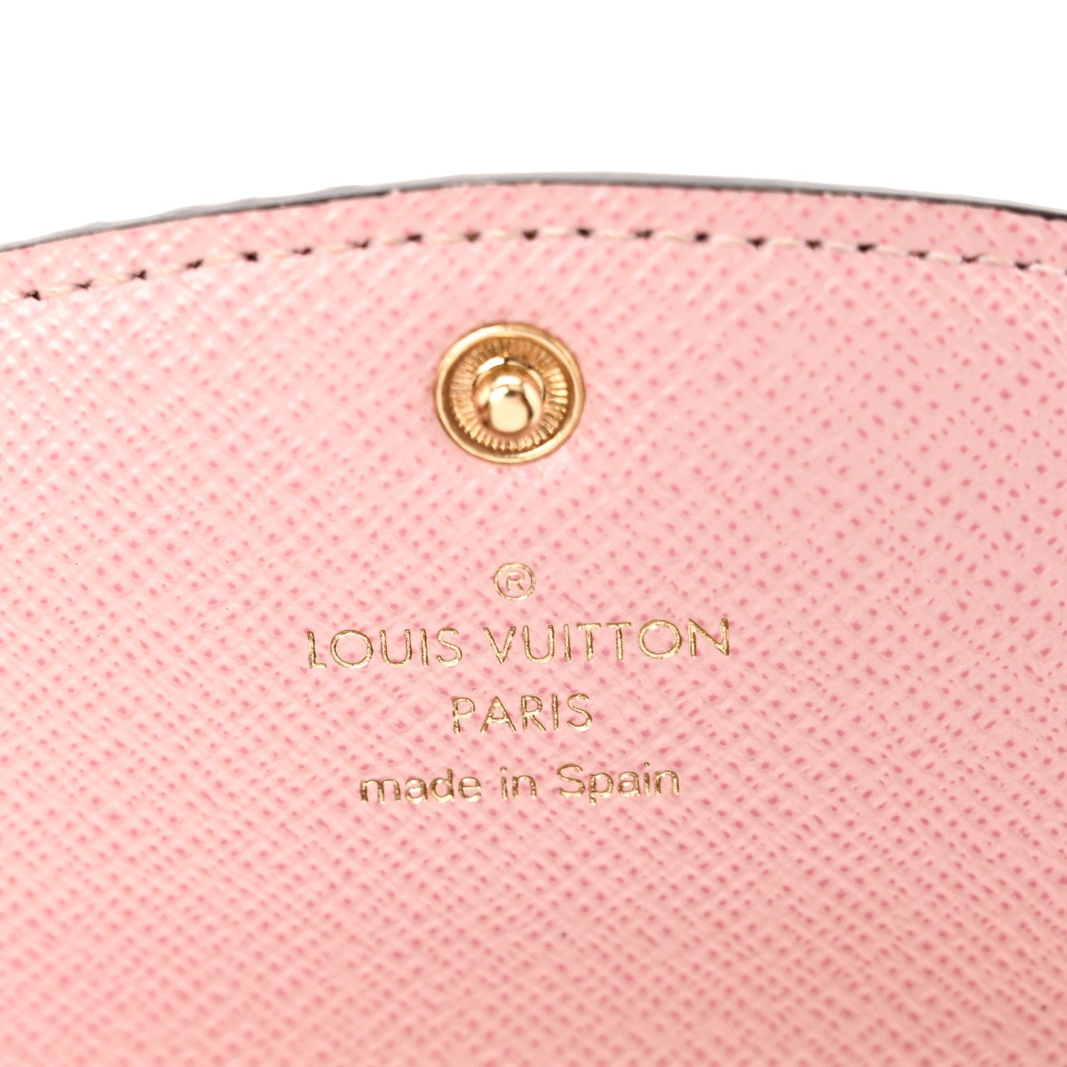 Damier Ebene Rosalie Coin Purse Rose Ballerine