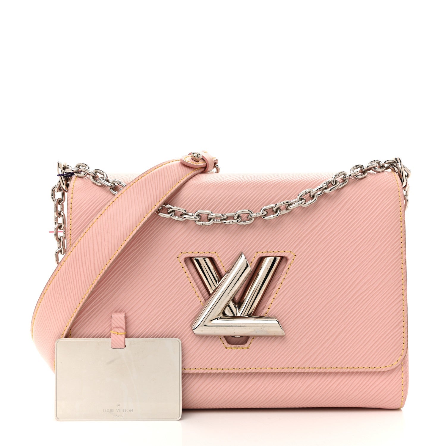 Epi Twist Shoulder Bag MM Rose Ballerine