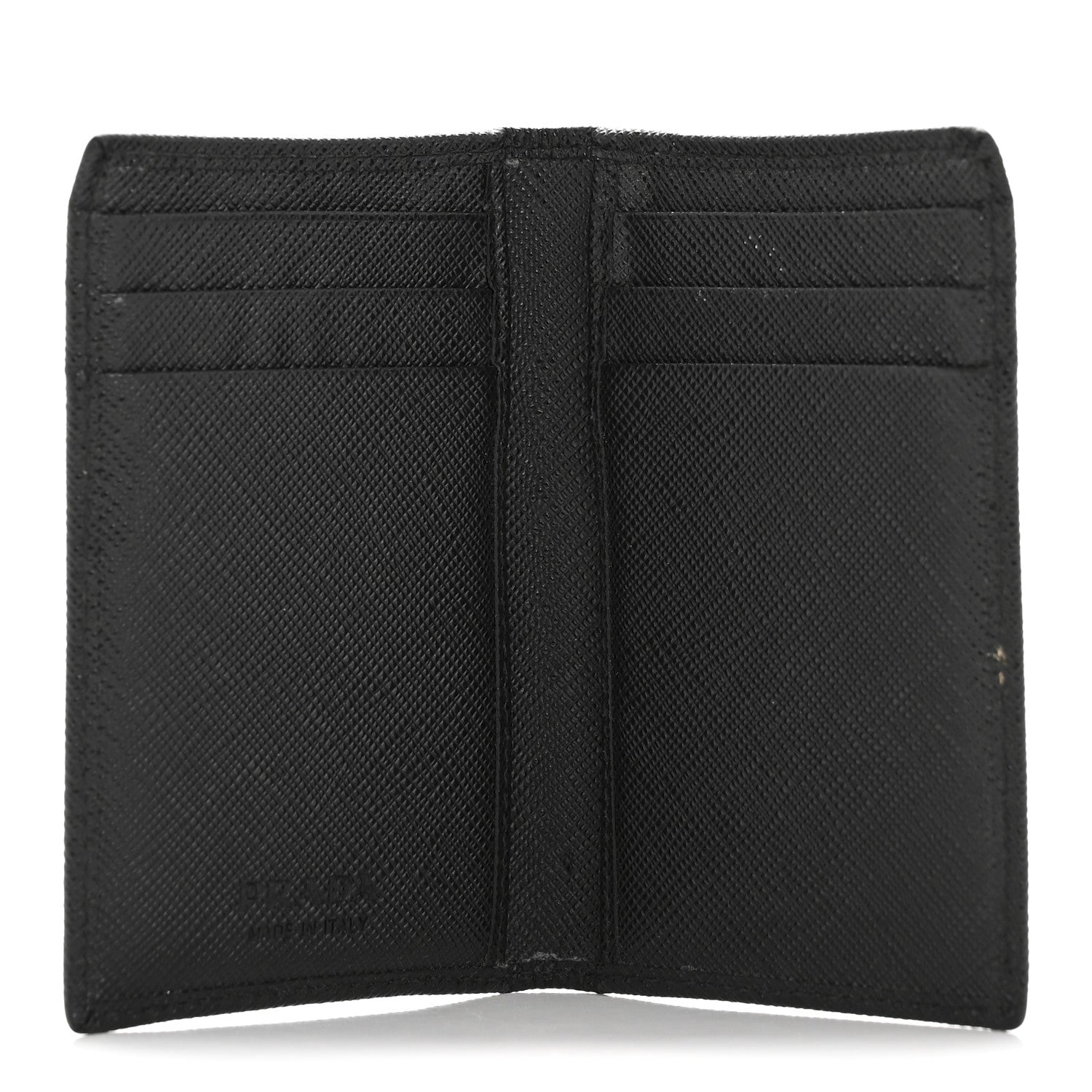 Saffiano Triangle Card Holder Black